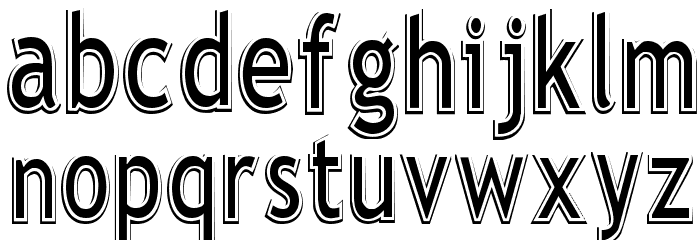 Elegante Regular Font LOWERCASE