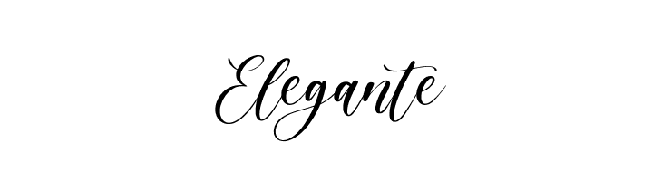 Elegante  フリーフォントのダウンロード