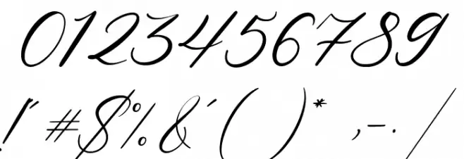 Elegante Font OTHER CHARS