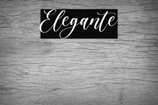 Elegante Font examples