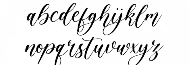 Elegante Fonte MINÚSCULAS