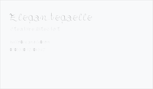 Elegantegaelle Business Card