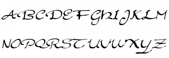 EleganthandScript خط أحرف كبيرة