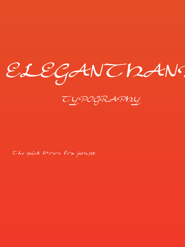 EleganthandScript Poster