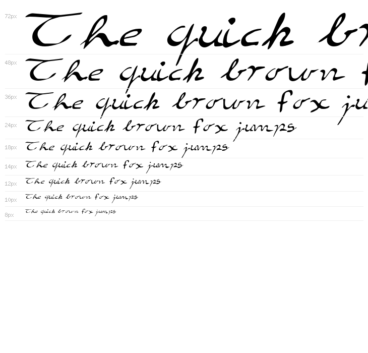 EleganthandScript Waterfall