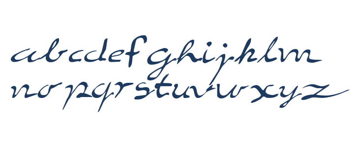 EleganthandScript Lowercase