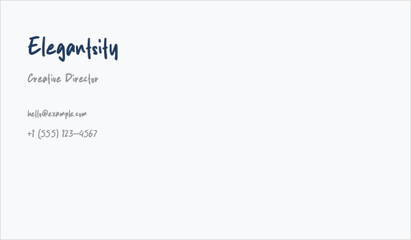 Elegantsity Business Card