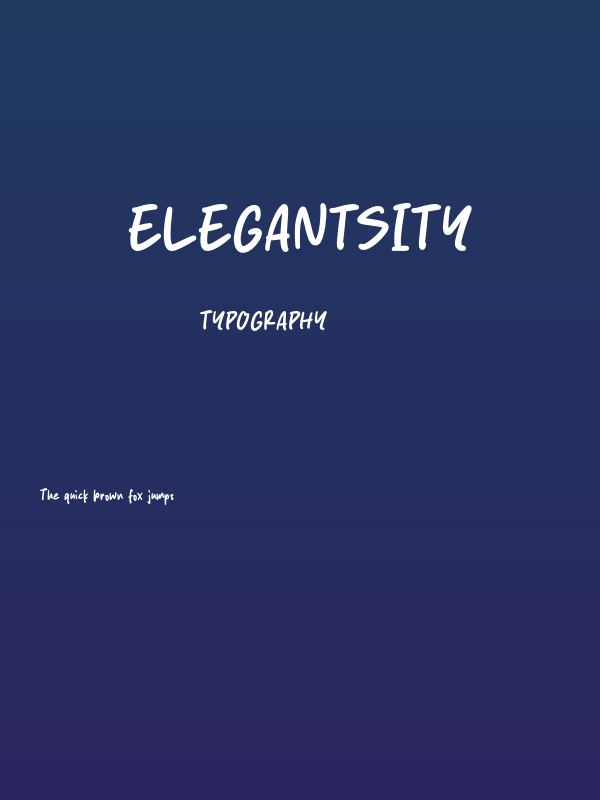 Elegantsity Poster