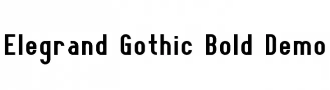 Elegrand Gothic Bold Demo  Fuentes Gratis Descargar