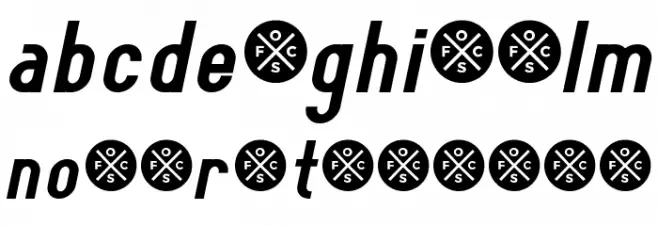 Elegrand Gothic Bold Italic Caratteri MINUSCOLO