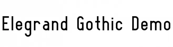Elegrand Gothic Demo  Fuentes Gratis Descargar