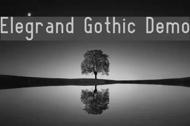 Elegrand Gothic Demo Font examples