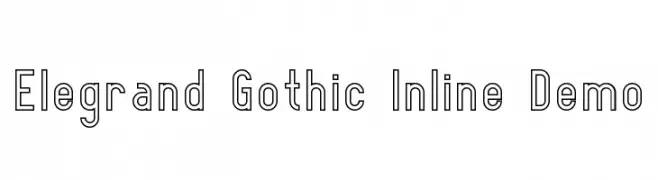 Elegrand Gothic Inline Demo  Fuentes Gratis Descargar