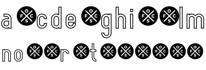 Elegrand Gothic Inline Demo Font LOWERCASE