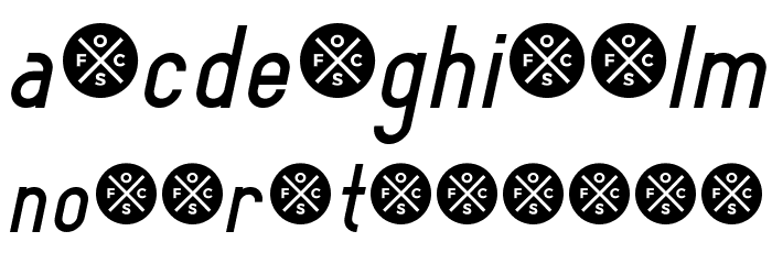 Elegrand Gothic Italic Demo Font LOWERCASE