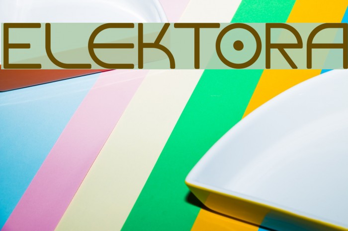 Elektora Font examples