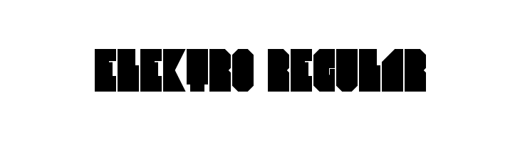 Elektro Regular  Descarca Fonturi Gratis
