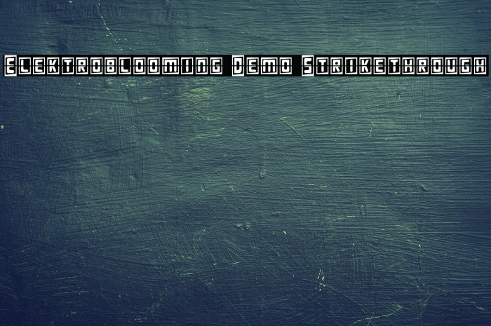 Elektroblooming Demo Strikethrough Example 2