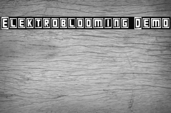 Elektroblooming Demo خط examples