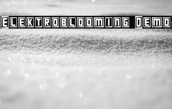 Elektroblooming Demo خط examples