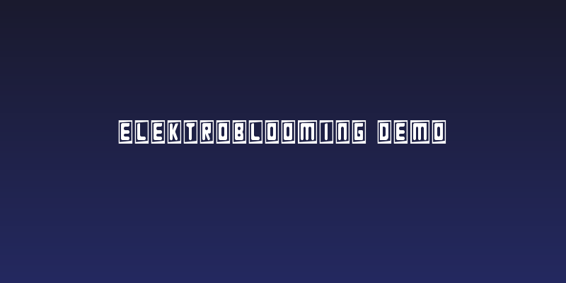 Elektroblooming Demo Social Header