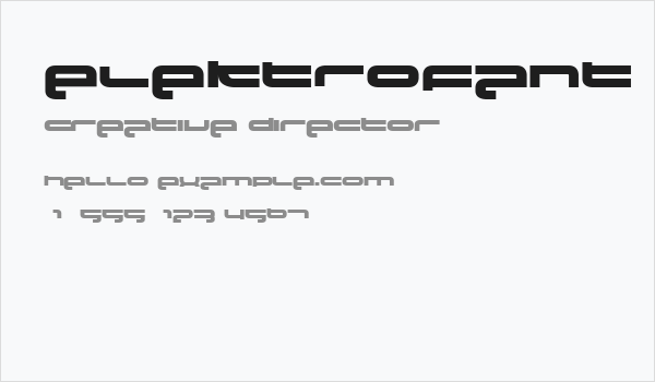 Elektrofant by Norwegian Ink Business Card
