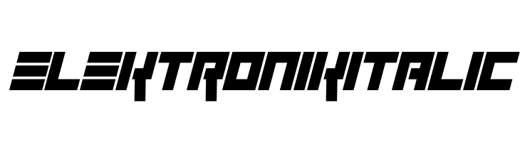 Elektronik Italic  font caratteri gratis