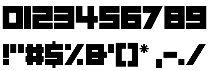 Elektronik Font OTHER CHARS