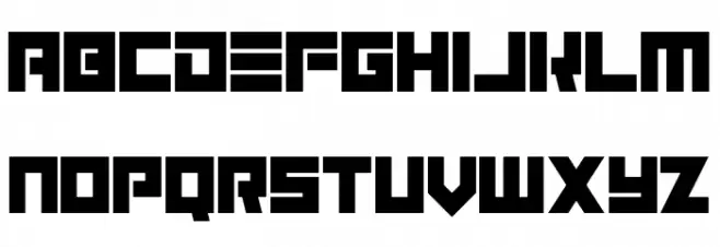 Elektronik फ़ॉन्ट अपरकेस