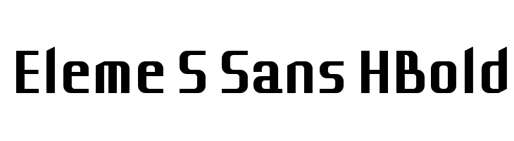 Eleme S Sans HBold Font