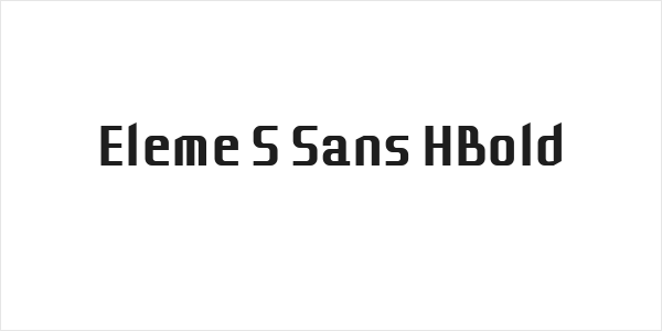 Eleme S Sans HBold Logo