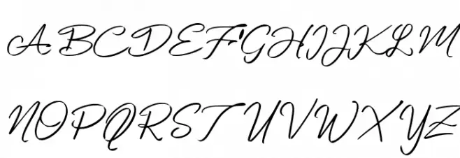 Element Signature_ Schriftart Groß