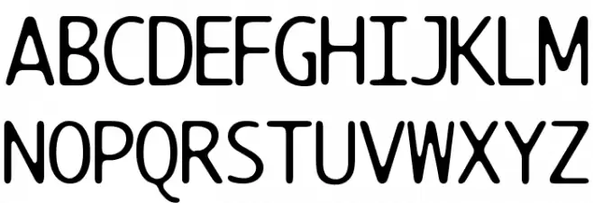 Element Schriftart Groß