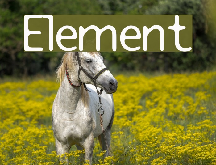 Element Font examples