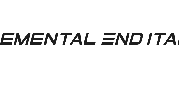 Elemental End Italic Logo
