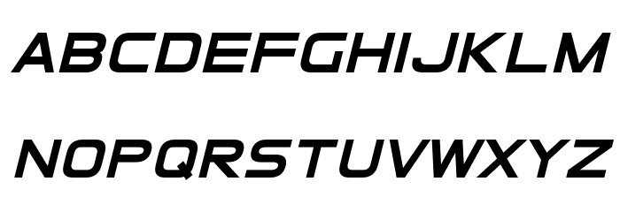 Elemental End Italic Font LOWERCASE