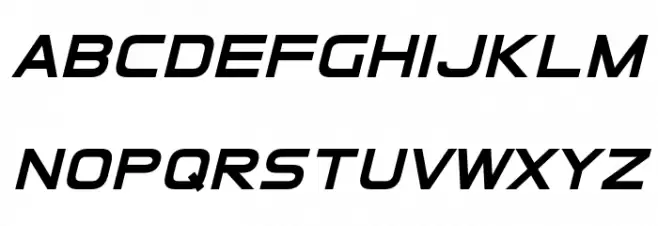 Elemental End Italic フォント 小文字