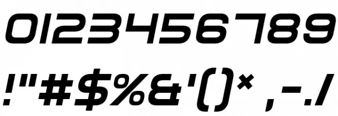 ElementalEnd Italic Font OTHER CHARS