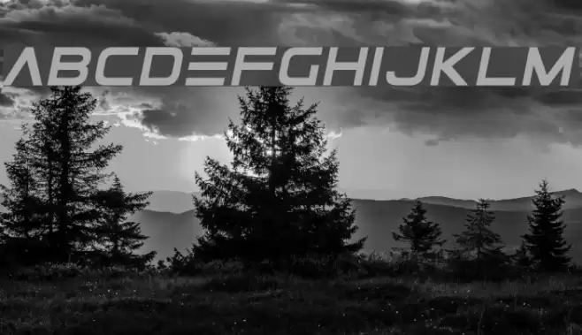 ElementalEnd Italic Font examples