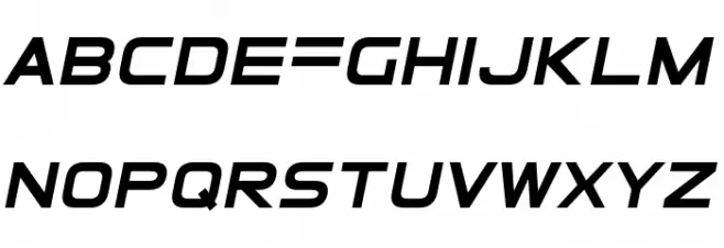 ElementalEnd Italic 字体 小写