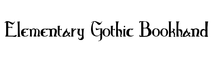 Elementary Gothic Bookhand  Frei Schriftart Herunterladen