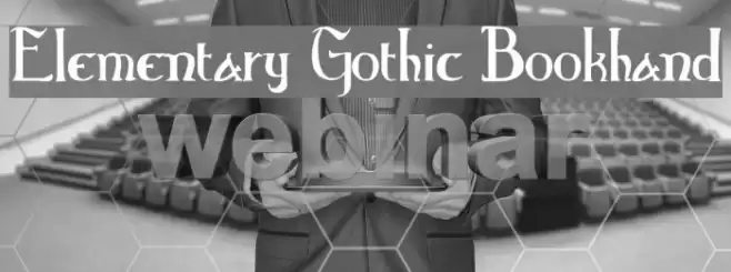 Elementary Gothic Bookhand Font examples