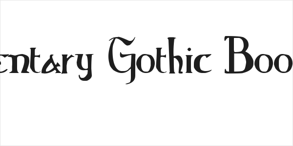 Elementary Gothic Bookhand Logo