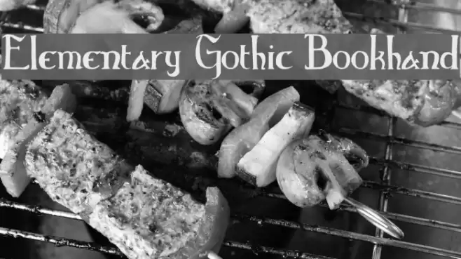 Elementary Gothic Bookhand Font examples