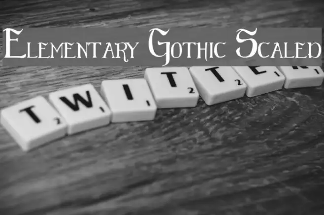 Elementary Gothic Scaled Example 2