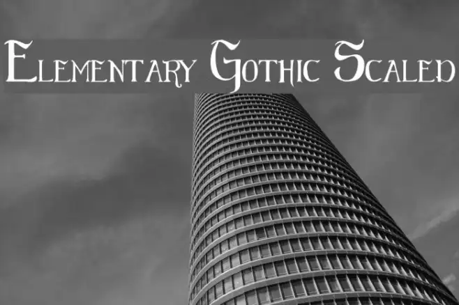 Elementary Gothic Scaled Example 3