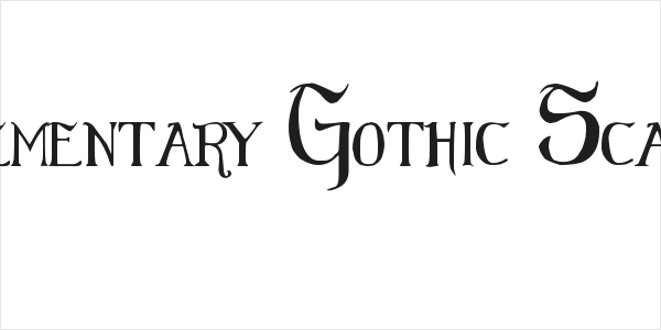 Elementary Gothic Scaled Logo