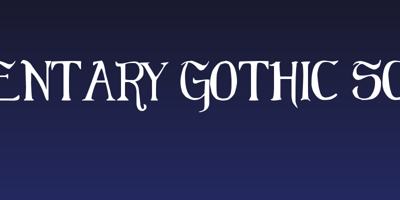 Elementary Gothic Scaled Social Header