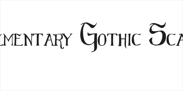 Elementary Gothic Scaled Logo