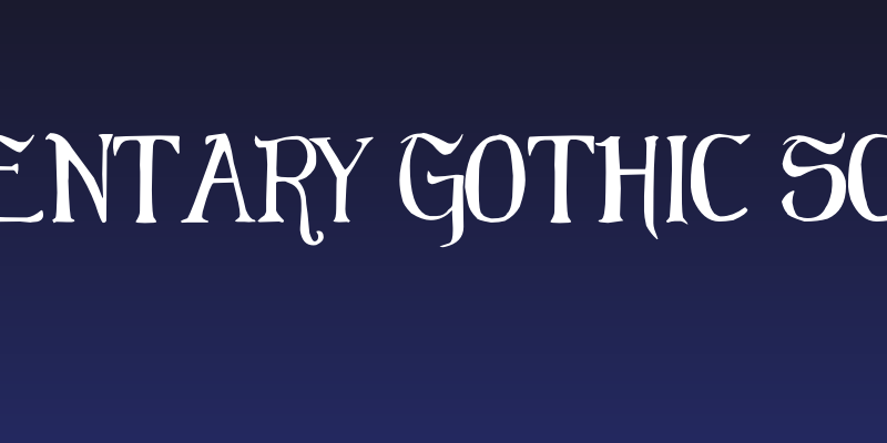Elementary Gothic Scaled Social Header